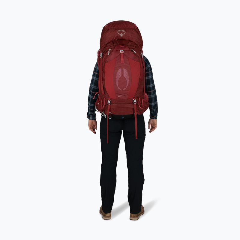 Plecak trekkingowy damski Osprey Aura AG 65 l M-L berry sorbet red 6