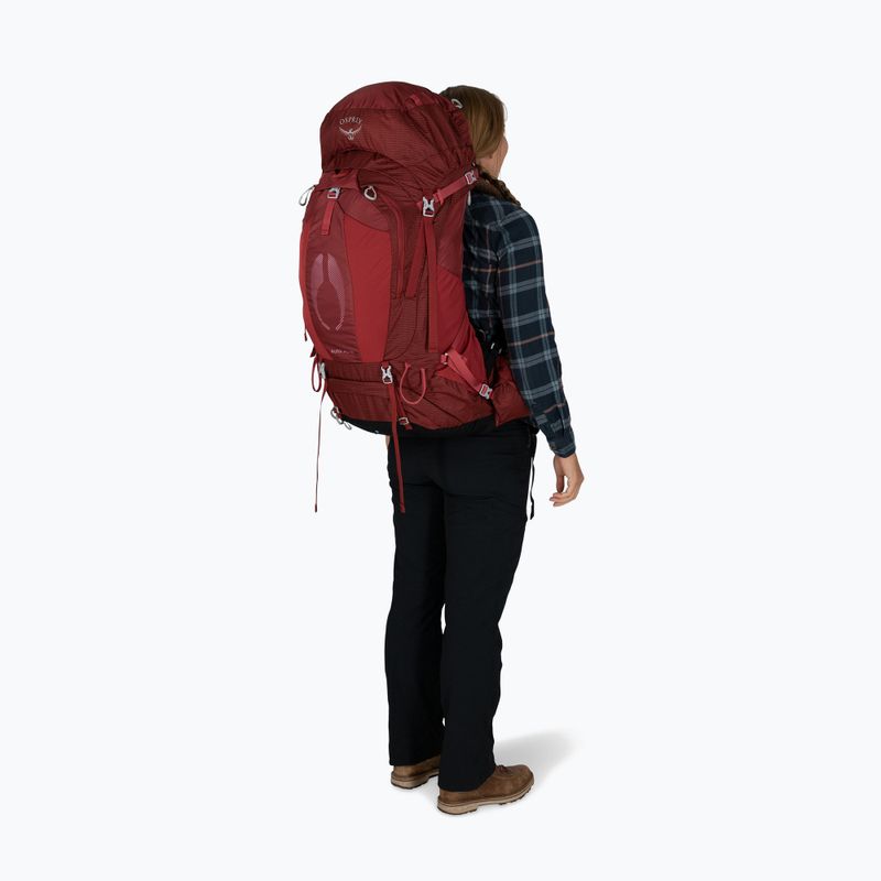 Plecak trekkingowy damski Osprey Aura AG 65 l M-L berry sorbet red 7