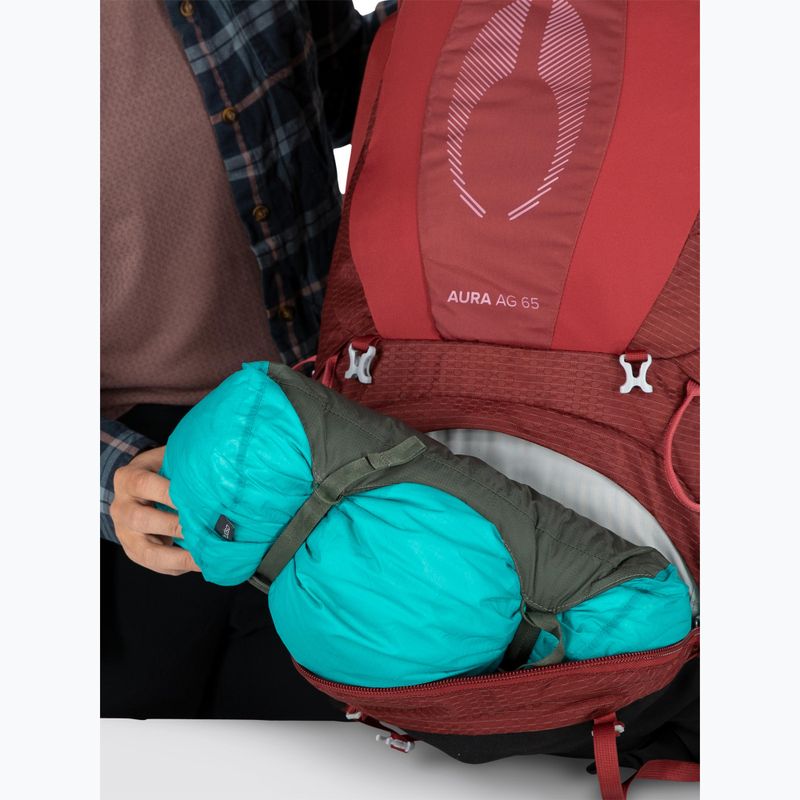 Plecak trekkingowy damski Osprey Aura AG 65 l M-L berry sorbet red 12
