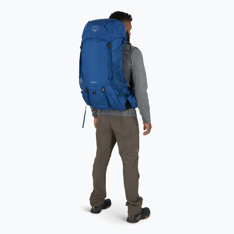Plecak trekkingowy męski Osprey Rook 50 l astology blue/blue flame 5