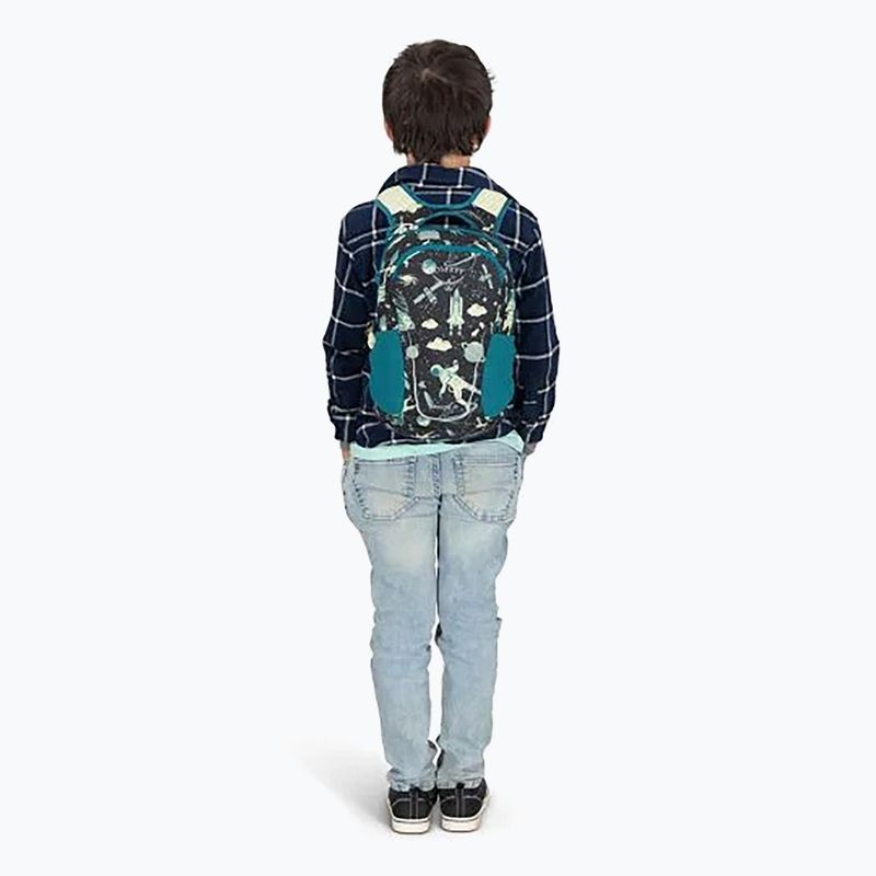 Plecak miejski dziecięcy Osprey Daylite Youth Pack 9 l space travel print/antique blue 8