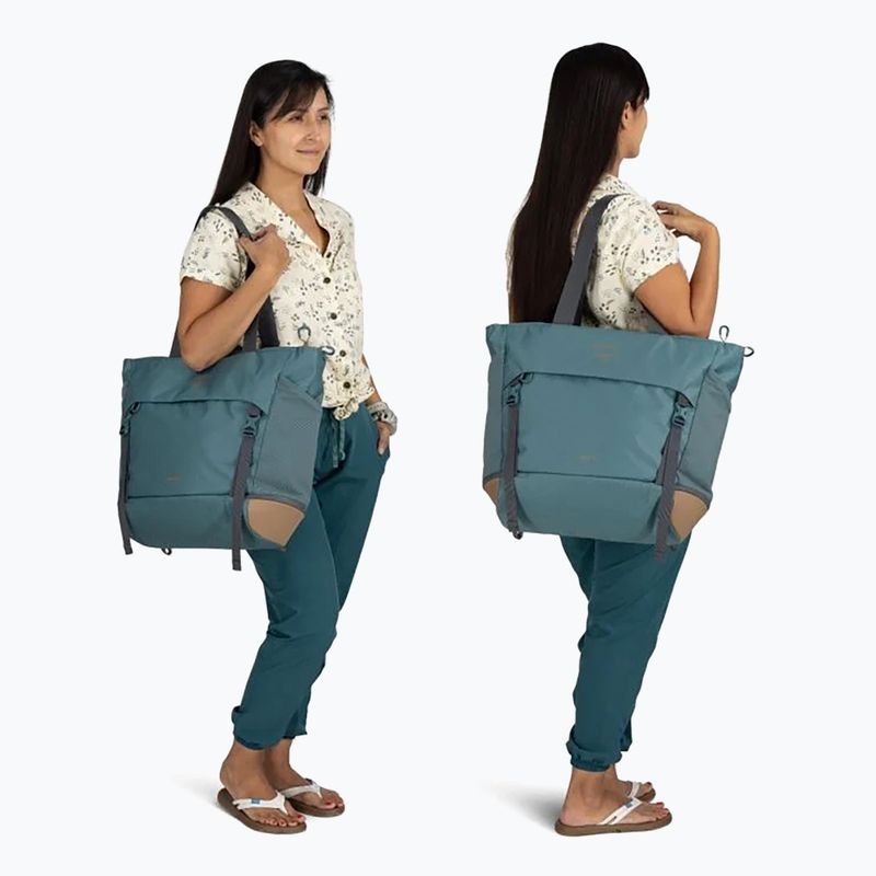 Torba podróżna Osprey Daylite Large Tote 26 l cascade blue/latte brown 5