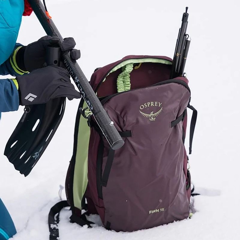 Plecak skiturowy Osprey Firn 18 l elderberry purple/peppermint green 13