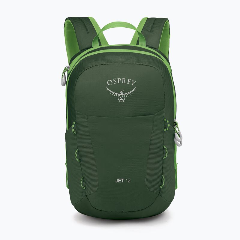 Plecak turystyczny dziecięcy Osprey Jet 12 l green canopy/limeline green