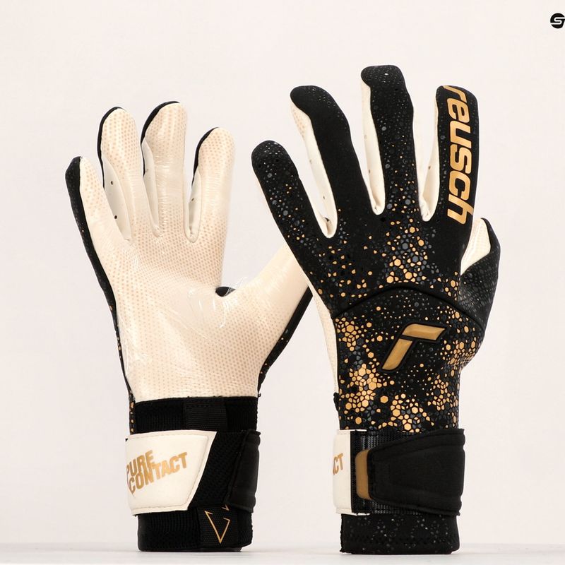 Rękawice bramkarskie Reusch Pure Contact Gold X GluePrint black/gold 11