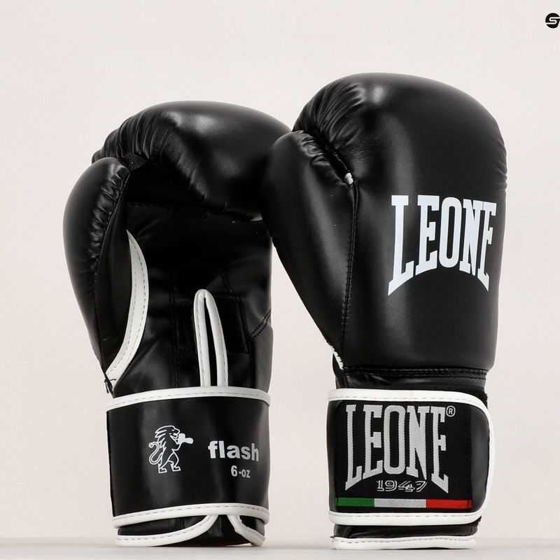 Rękawice bokserskie dziecięce LEONE 1947 Flash Junior black 14
