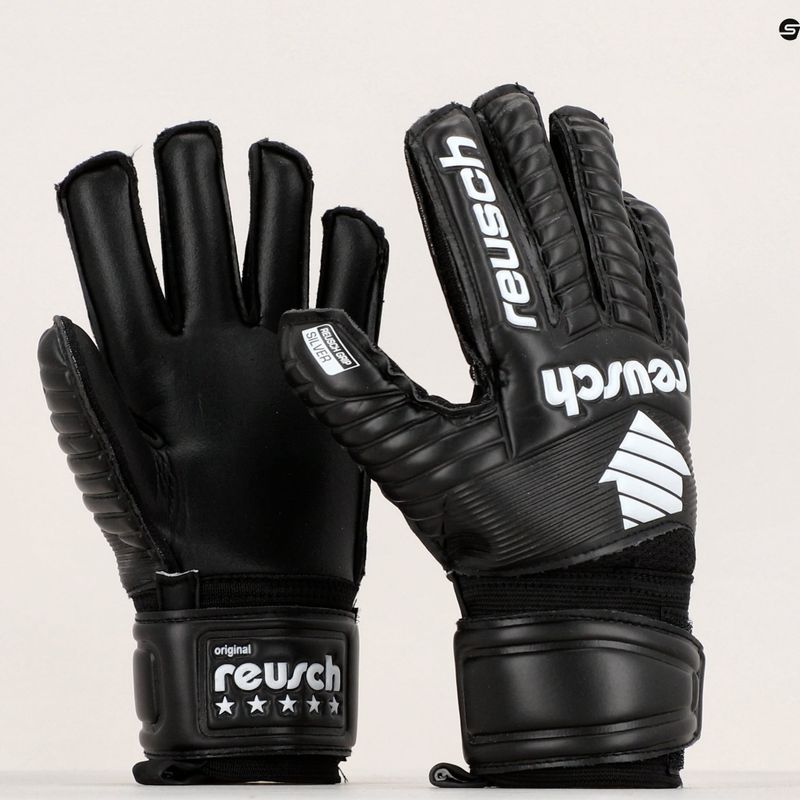 Rękawice bramkarskie dziecięce Reusch Legacy Arrow Silver black 10