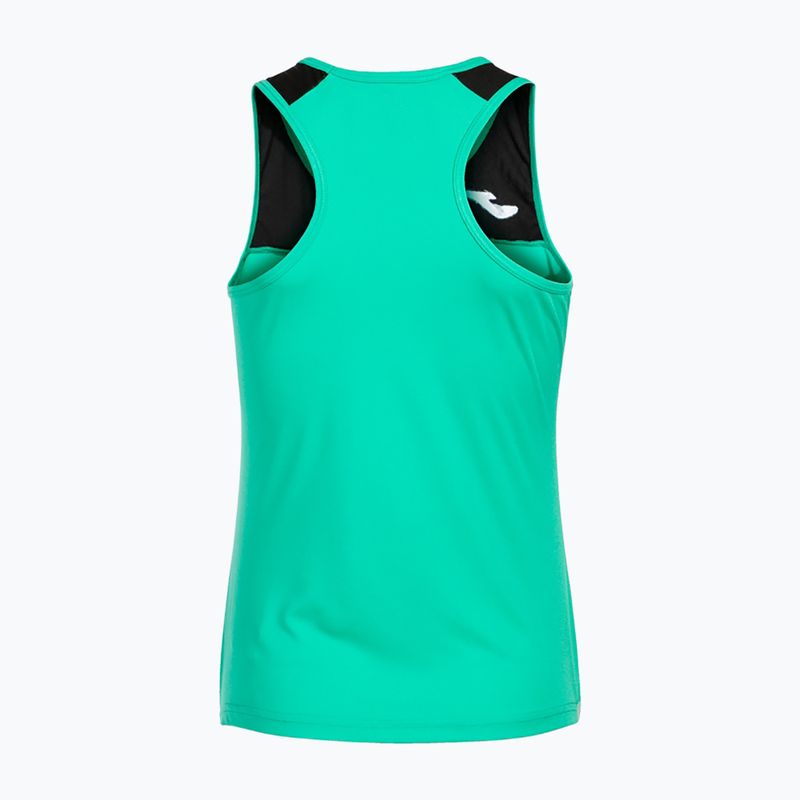 Tank top tenisowy damski Joma Montreal green/black 7