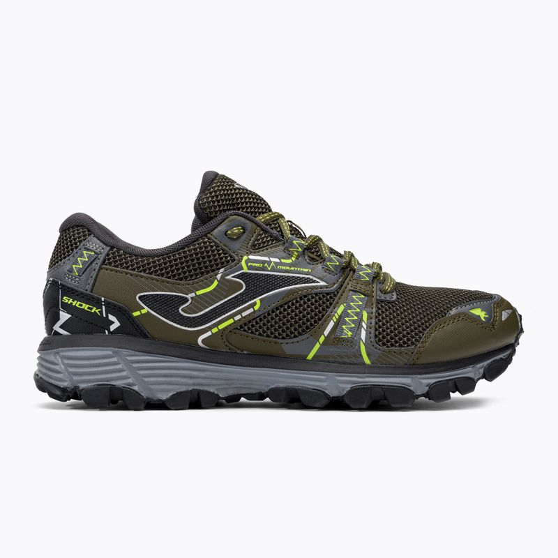 Buty do biegania męskie Joma Tk.Shock khaki/lemon fluor 2