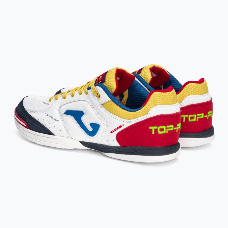 Buty piłkarskie męskie Joma Top Flex IN white/red 3
