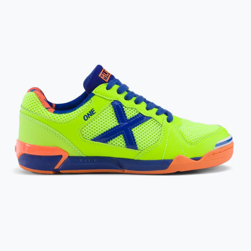 Buty piłkarskie dziecięce MUNICH One Kid verde claro 2