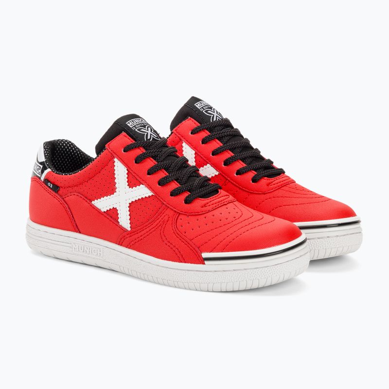 Buty piłkarskie dziecięce MUNICH G-3 Kid Profit rojo 4