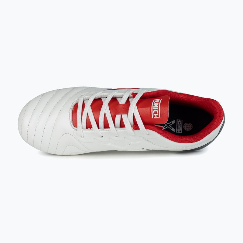 Buty piłkarskie dziecięce MUNICH Arenga Kid FG blanco/rojo 11