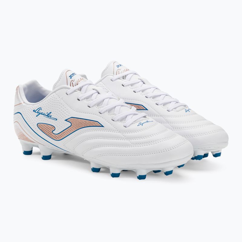 Buty piłkarskie męskie Joma Aguila FG white/gold 4