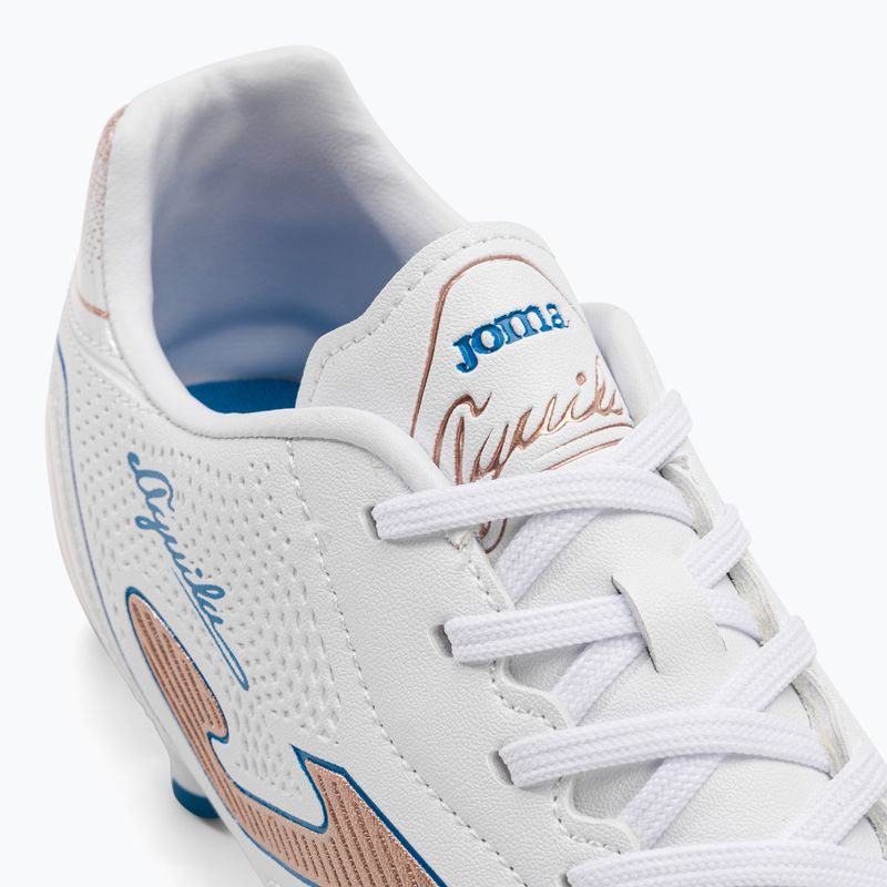 Buty piłkarskie męskie Joma Aguila FG white/gold 8