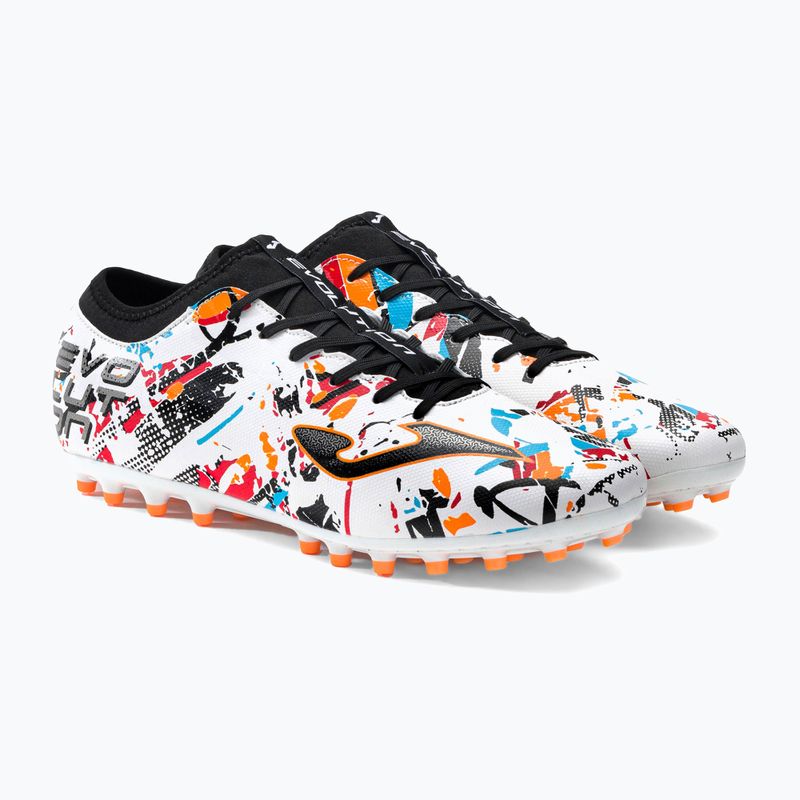 Buty piłkarskie męskie Joma Evolution AG white/black/orange 4
