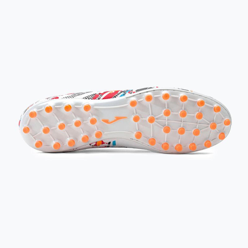 Buty piłkarskie męskie Joma Evolution AG white/black/orange 5