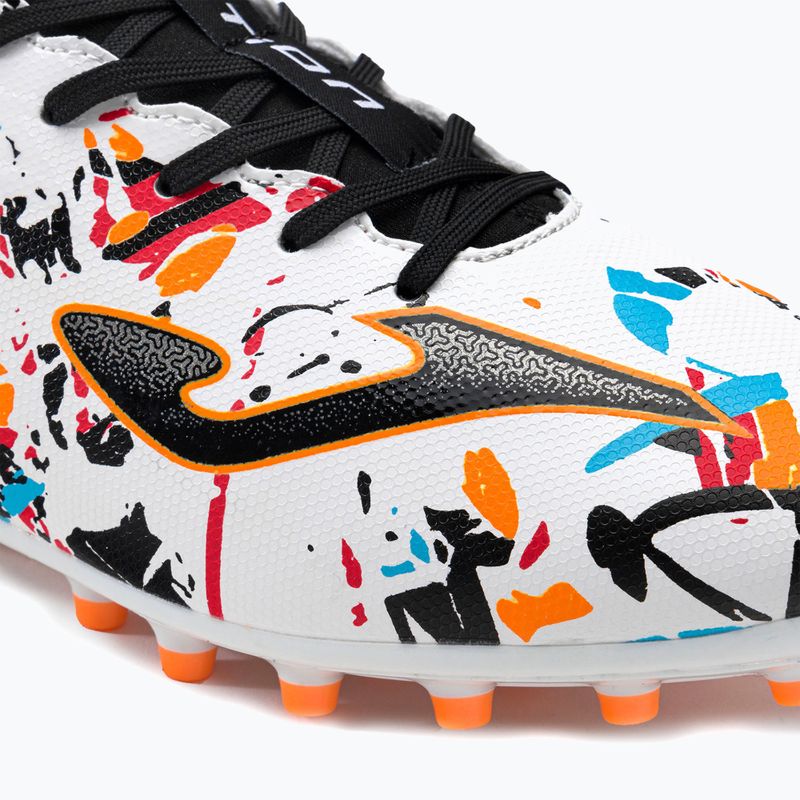 Buty piłkarskie męskie Joma Evolution AG white/black/orange 7