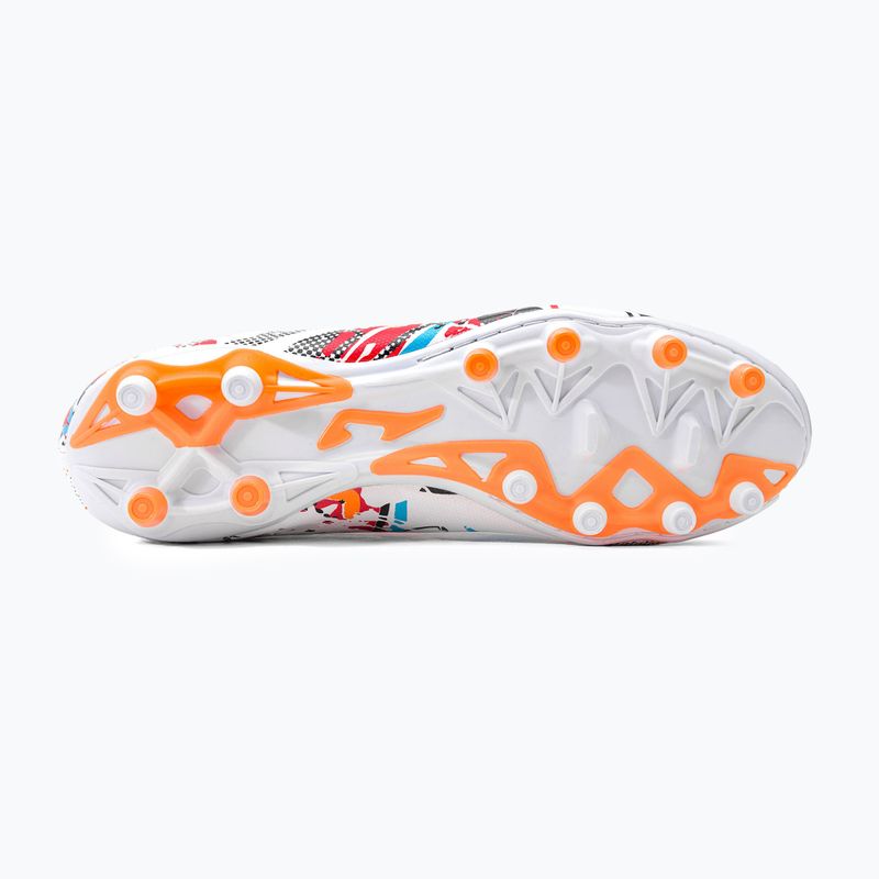 Buty piłkarskie męskie Joma Evolution FG white/black/orange 5