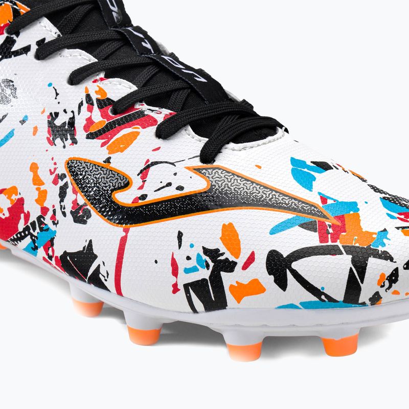 Buty piłkarskie męskie Joma Evolution FG white/black/orange 7