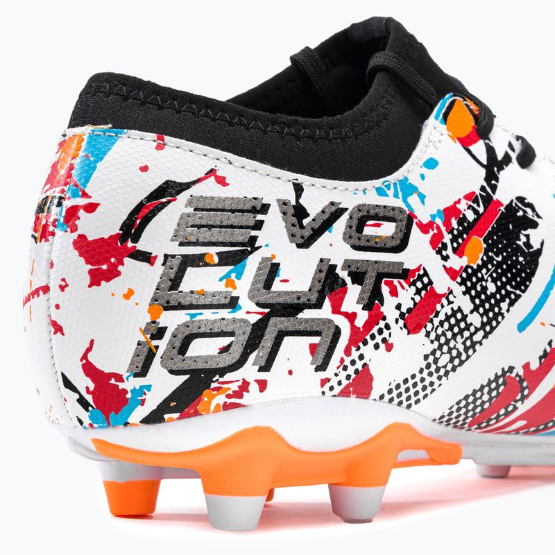 Buty piłkarskie męskie Joma Evolution FG white/black/orange 8