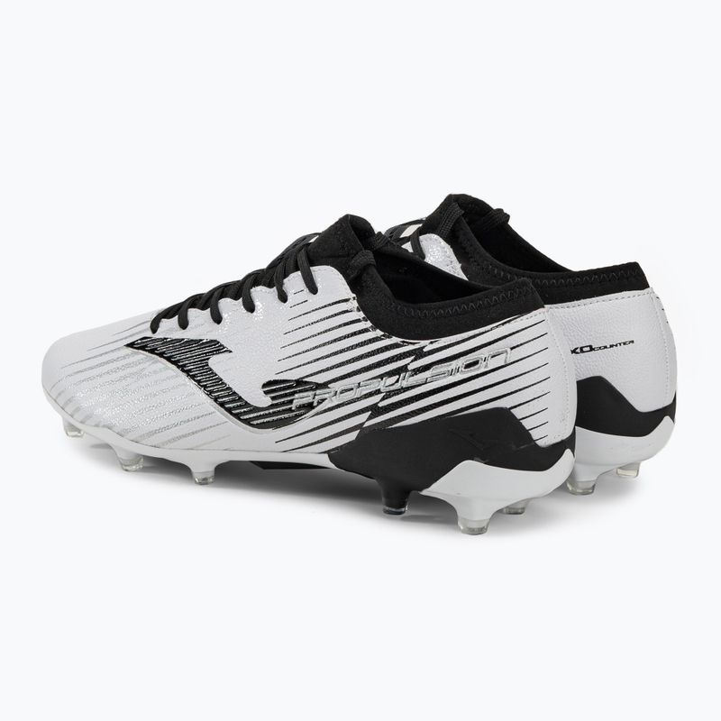 Buty piłkarskie męskie Joma Propulsion Cup FG white/black 3