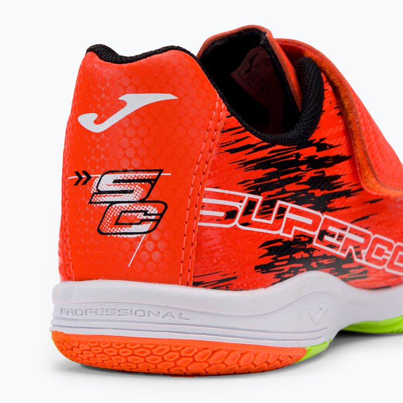 Buty piłkarskie dziecięce Joma Super Copa IN coral/green fluor 8