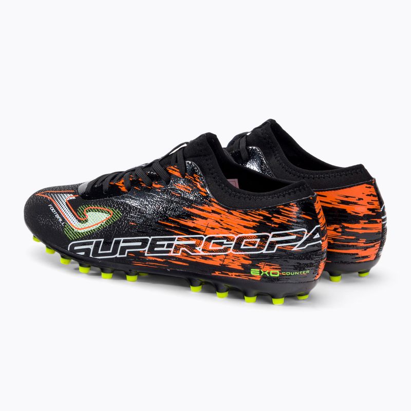 Buty piłkarskie męskie Joma Super Copa AG black/coral 3