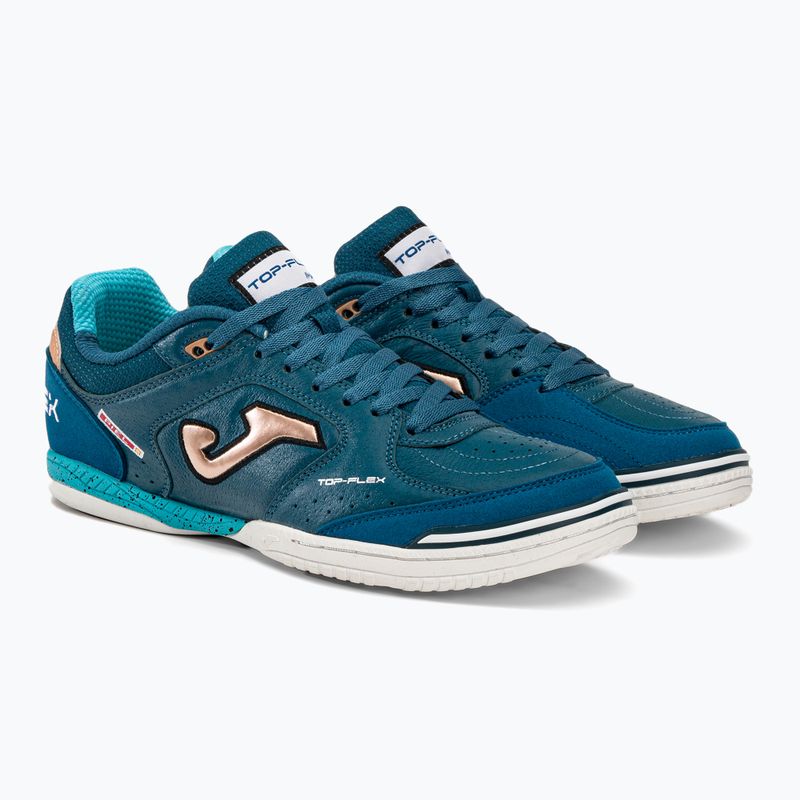 Buty piłkarskie męskie Joma Top Flex IN petroleum/gold 4