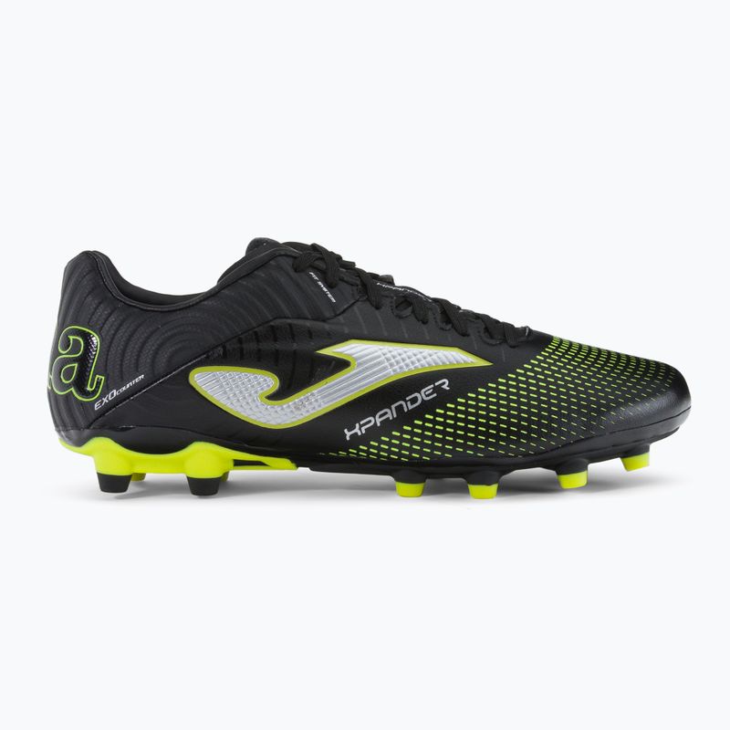 Buty piłkarskie męskie Joma Xpander FG black/lemon fluor 2