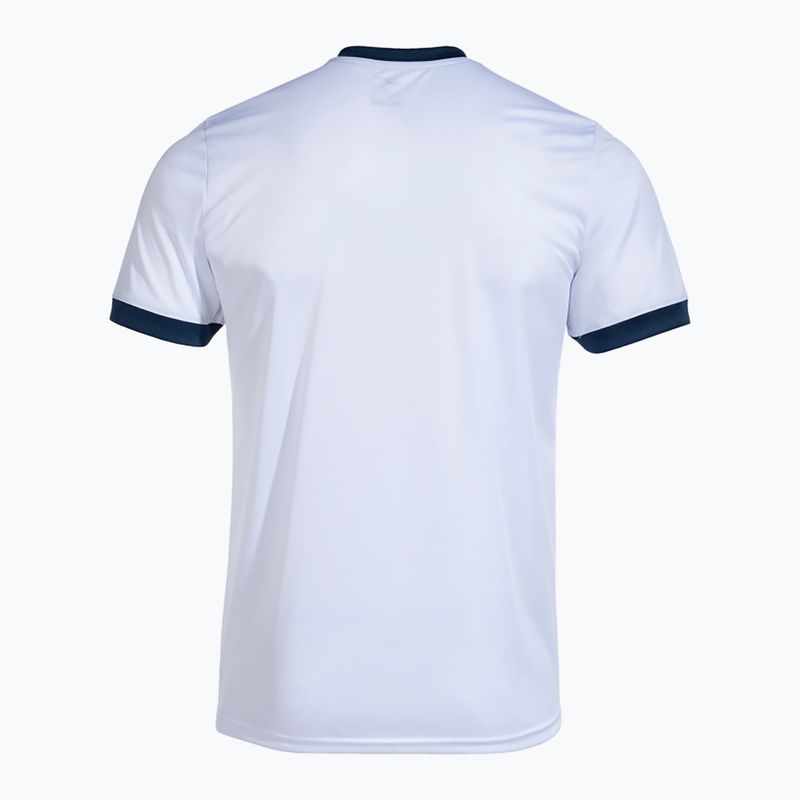 Koszulka tenisowa męska Joma Court white/royal 2