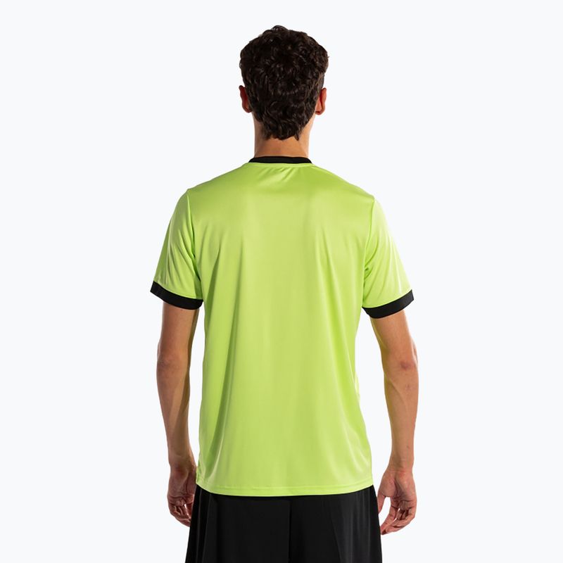 Koszulka tenisowa męska Joma Court lime/black 3