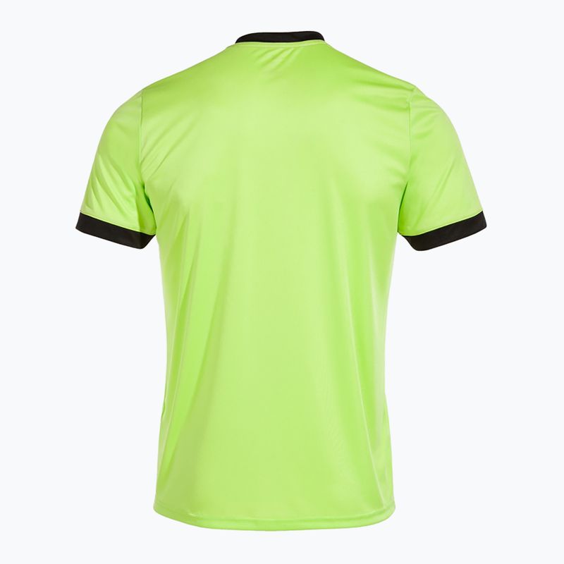 Koszulka tenisowa męska Joma Court lime/black 6
