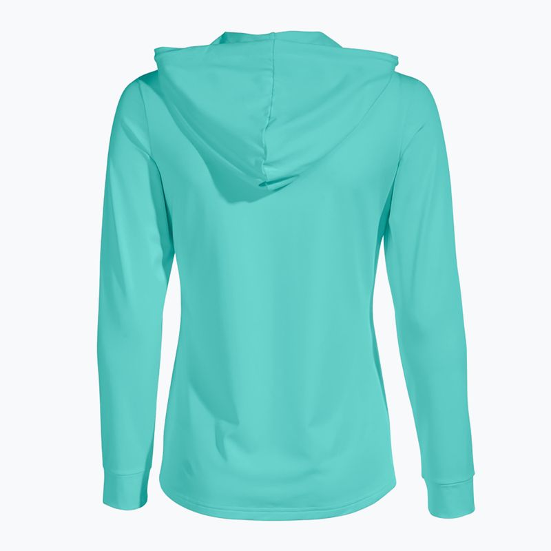 Bluza tenisowa damska Joma Sculpture II Zip-Up Hoodie turquoise 2