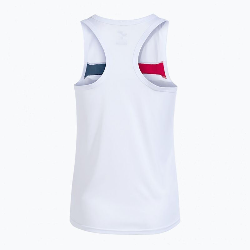 Tank top tenisowy damski Joma Court Sleeveless W white/red 2