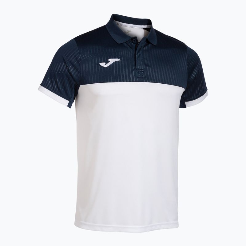 Koszulka polo tenisowa męska Joma Montreal white/navy blue 2