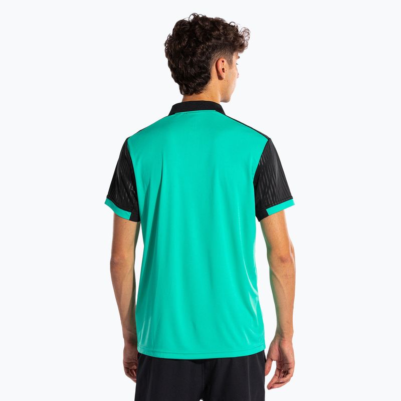 Koszulka polo tenisowa męska Joma Montreal green 3