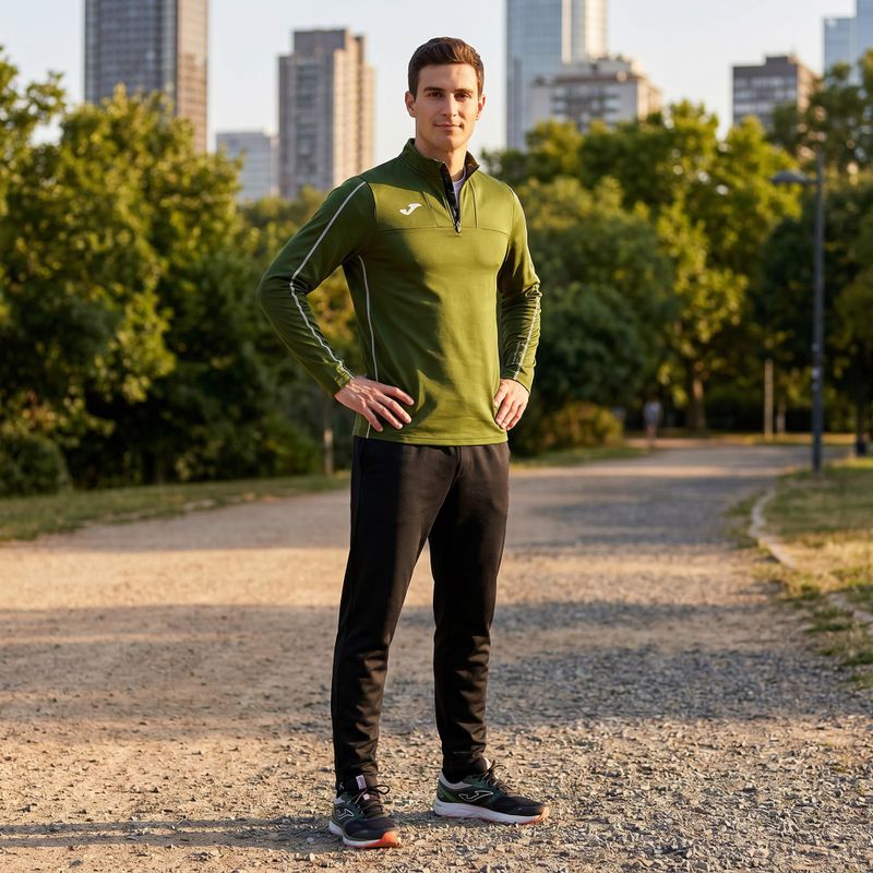 Bluza do biegania męska Joma R-Trail Nature khaki 10