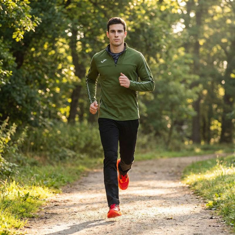 Bluza do biegania męska Joma R-Trail Nature khaki 12