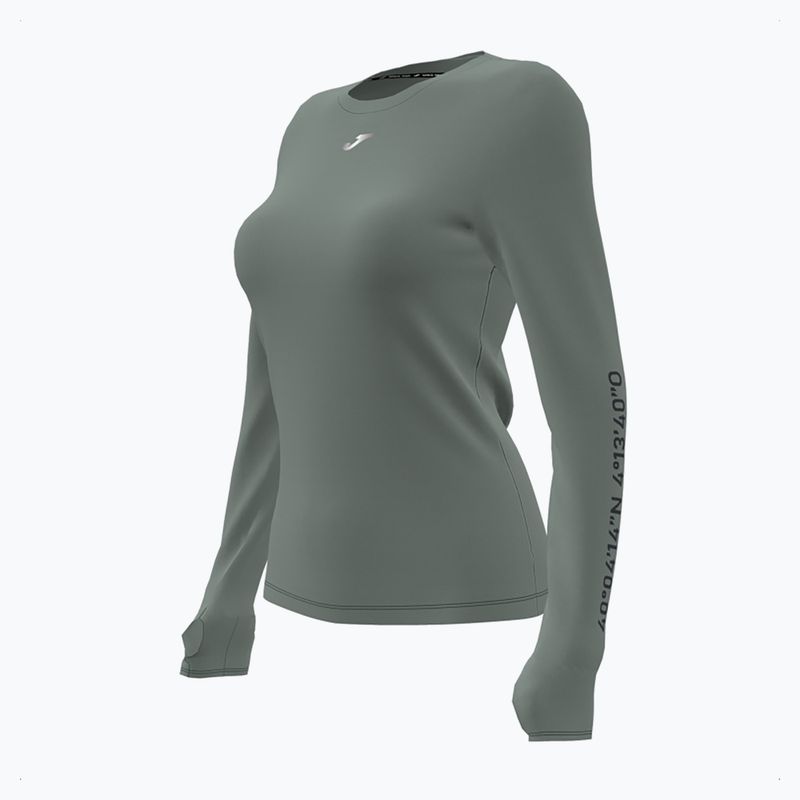 Longsleeve do biegania damski Joma R-Nature khaki 2