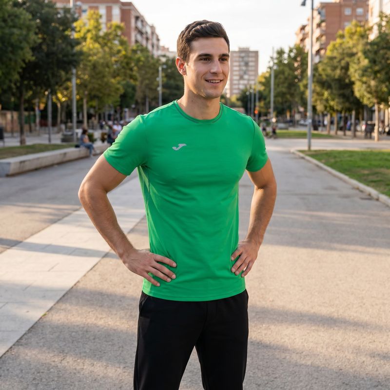 Koszulka do biegania męska Joma R-City Slim green 5