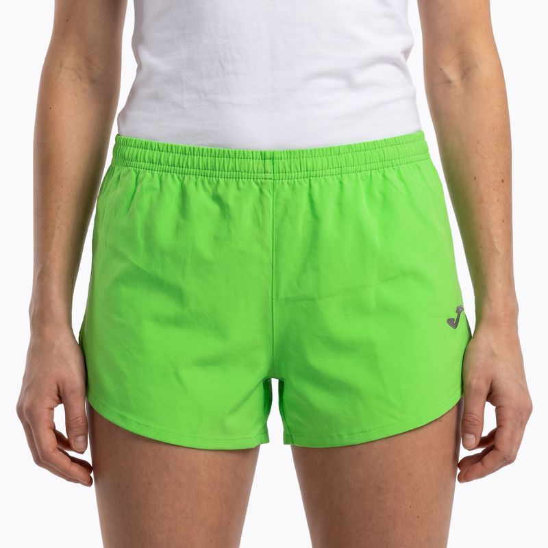 Spodenki do biegania Joma Olimpia fluor green 4