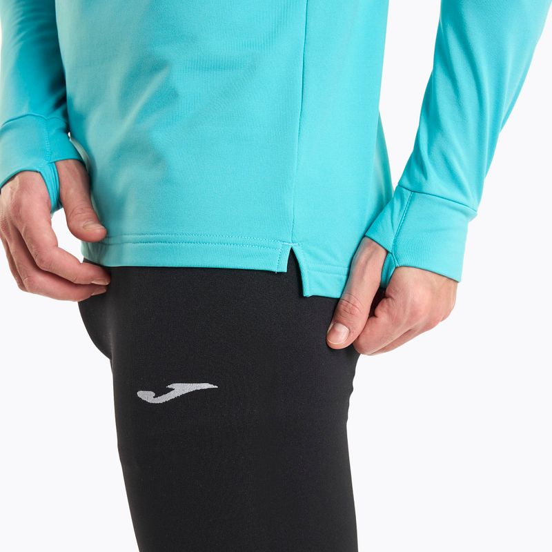 Bluza do biegania męska Joma Elite X fluor turquoise/black 5
