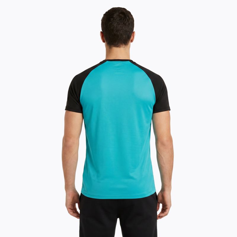 Koszulka do biegania męska Joma Elite X fluor turquoise/black 3