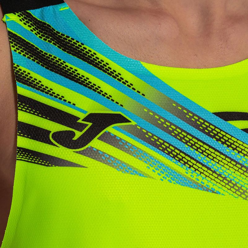 Koszulka do biegania męska Joma Elite X SL fluor yellow/black 5