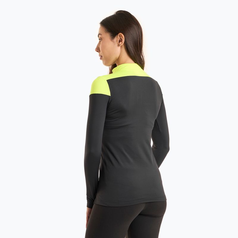 Bluza do biegania damska Joma Elite X black/fluor yellow 2