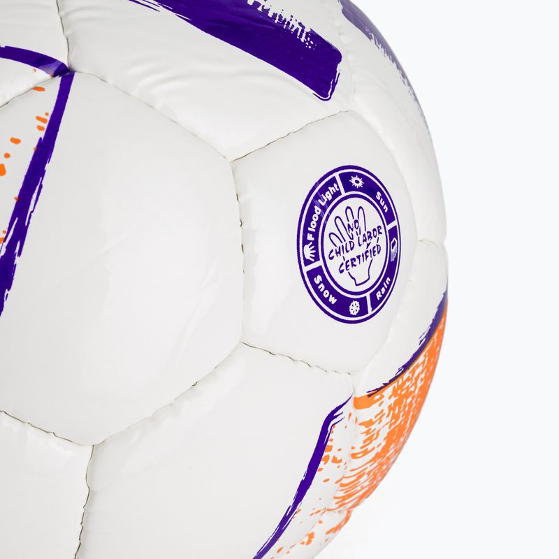 Piłka do piłki nożnej Joma Dali II white/fluor orange/purple rozmiar 3 3