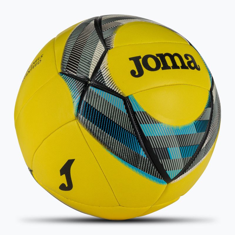 Piłka do piłki nożnej Joma Evolution III yellow/black/blue rozmiar 5 2