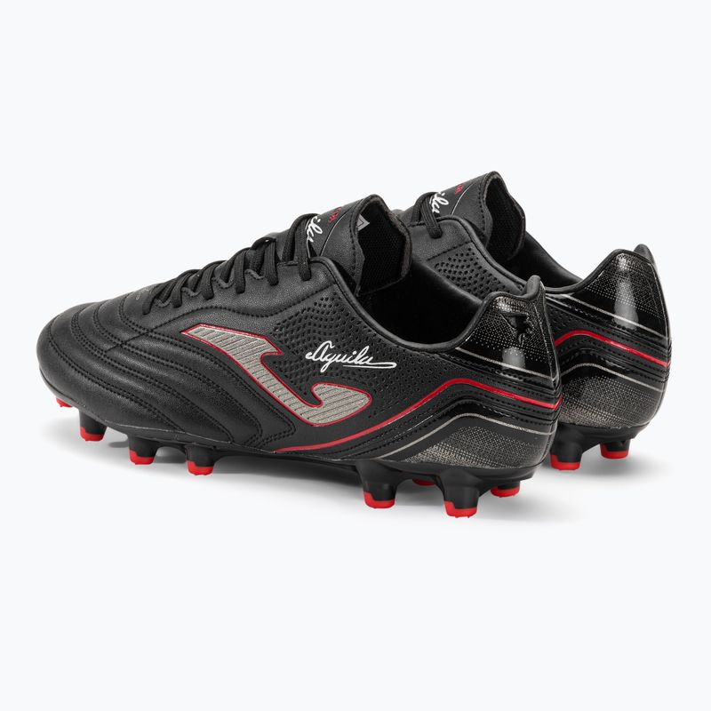 Buty piłkarskie męskie Joma Aguila FG black/red 3