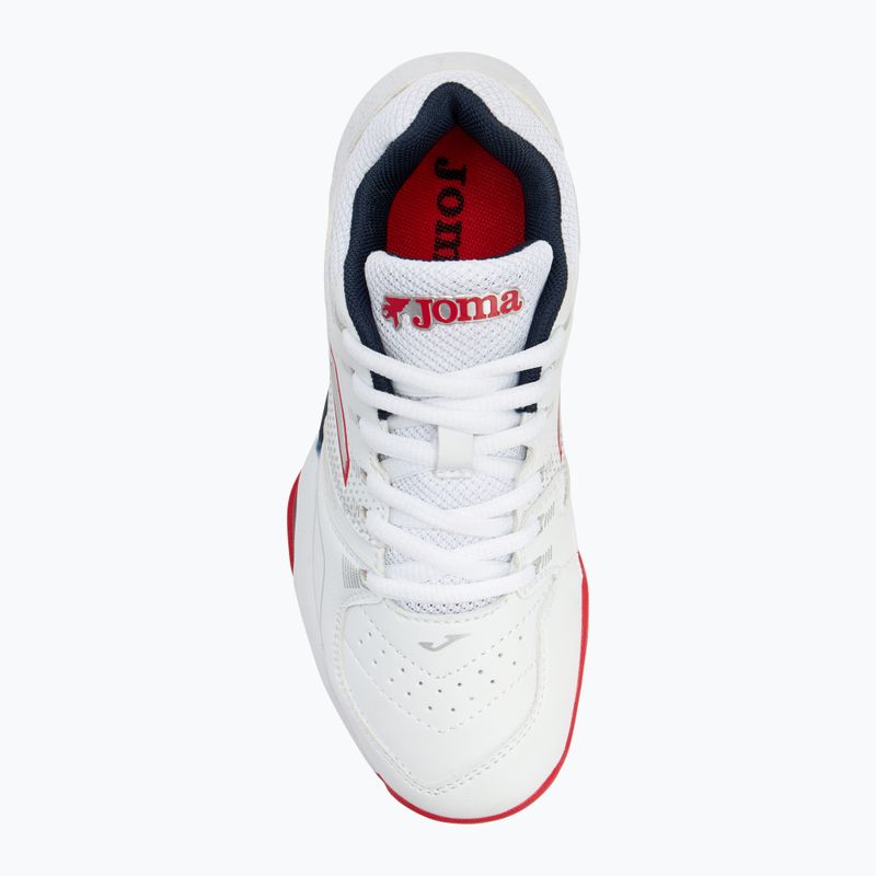 Buty do tenisa dziecięce Joma Master 1000 JR C white/ red 5